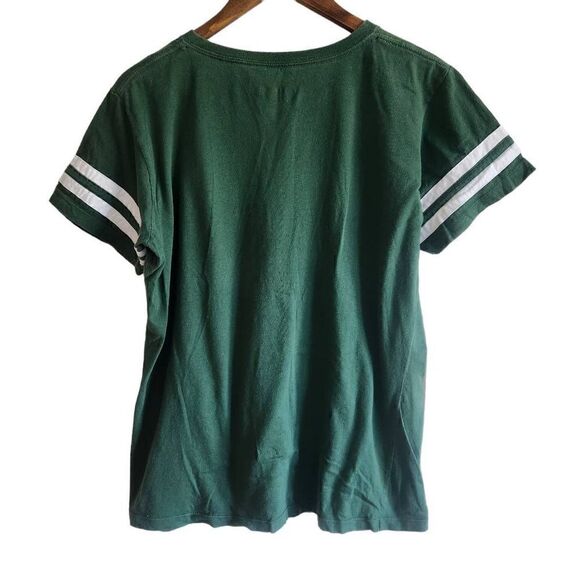 Greenbay Packers T-Shirt Womens XL NFL Football V-Neck Green - Picture 2 of 3